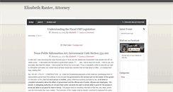 Desktop Screenshot of elizabethraxter.com